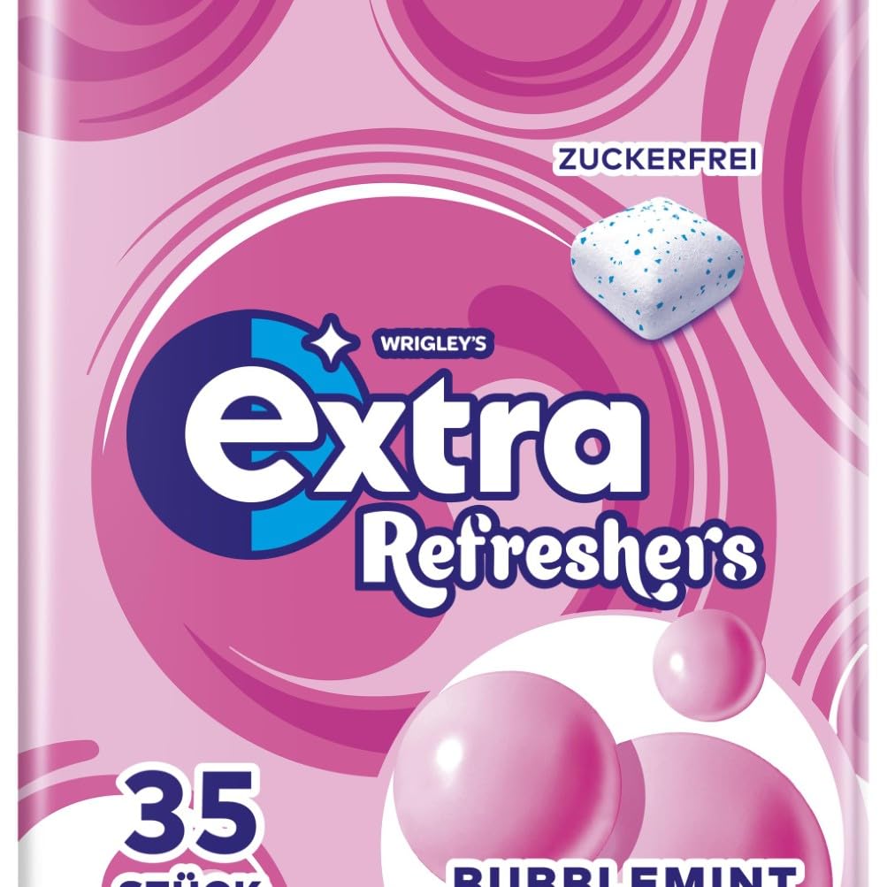 EXTRA® REFRESHERS Dose Bubblemint, erfrischendes Geschmackserlebnis, 6x35 Stück, Bubblemint