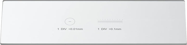 Bresser Mikroskop Objektträger Mikrometerskala 1/10 & 1/100 mm zum Kalibrieren und Vermessen von Mik