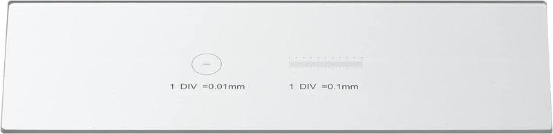 Bresser Mikroskop Objektträger Mikrometerskala 1/10 & 1/100 mm zum Kalibrieren und Vermessen von Mik