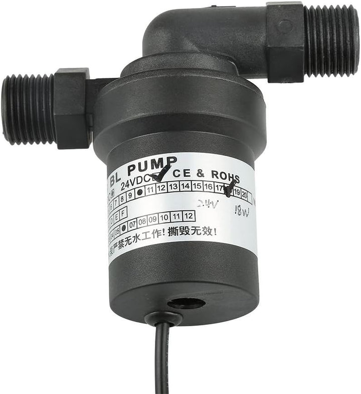 Heisswasserpumpe, bürstenlose DC24V 18W Warmwasserbereiter Heissumwälzpumpe Taucharm Geräuscharm 1/2
