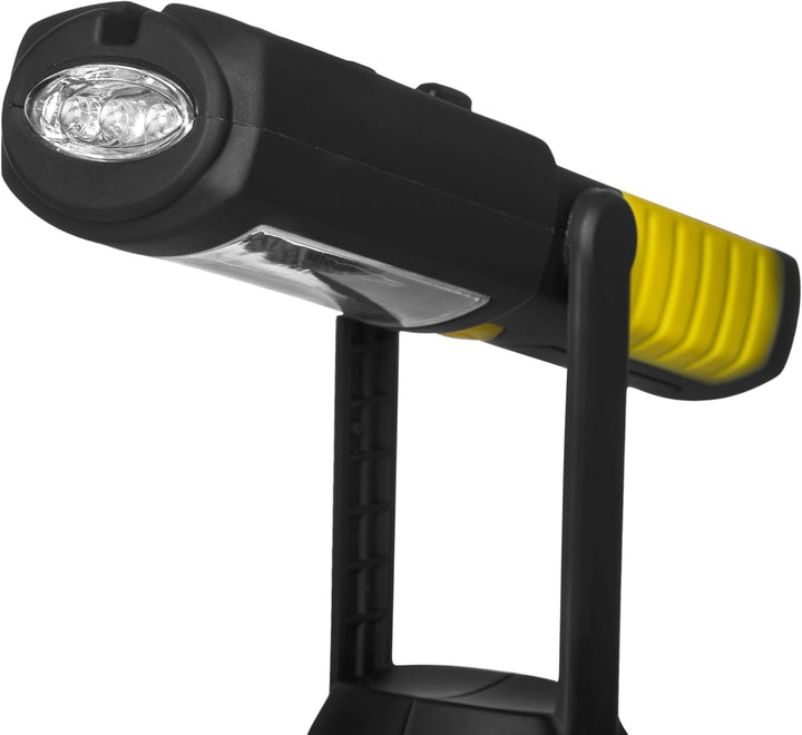 KEL Werkstattlampe - LED Arbeitsleuchte Akku, Inspektionsleuchte, Leistungsstarke 3x LED Taschenlamp