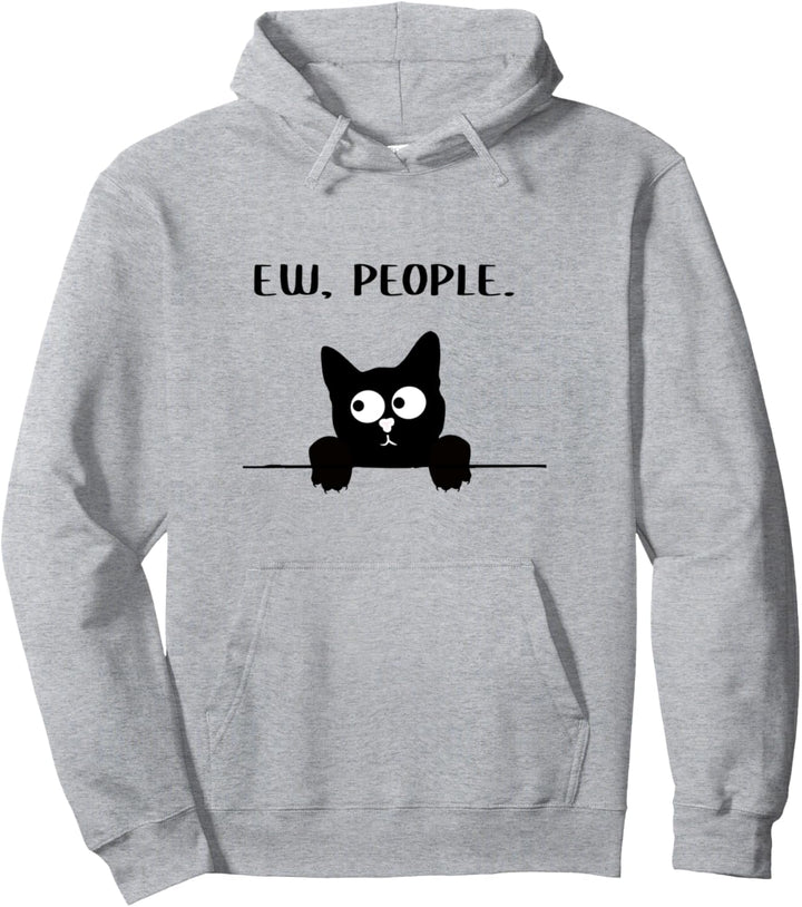Ew People Katze Ich Hasse Menschen Lustiges Katzen Pullover Hoodie