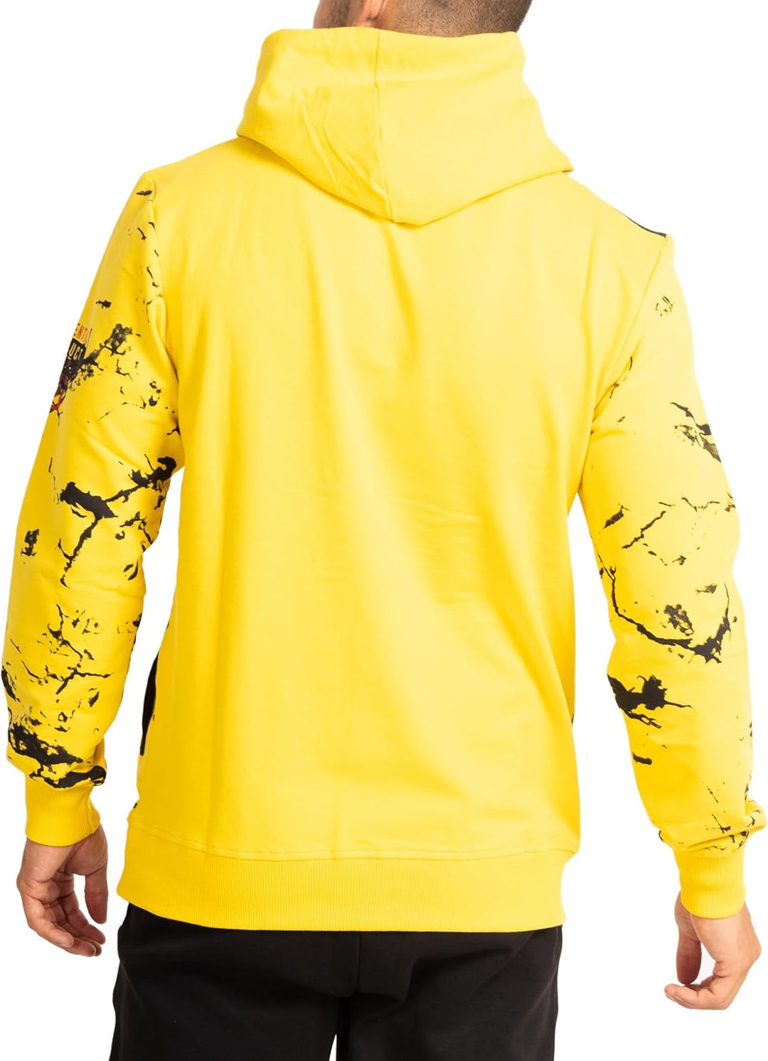 Subliminal Mode Herren-Kapuzen-Sweatshirt, langärmlig, zweifarbig, mit Tasche, lässiger Stil, Basic,