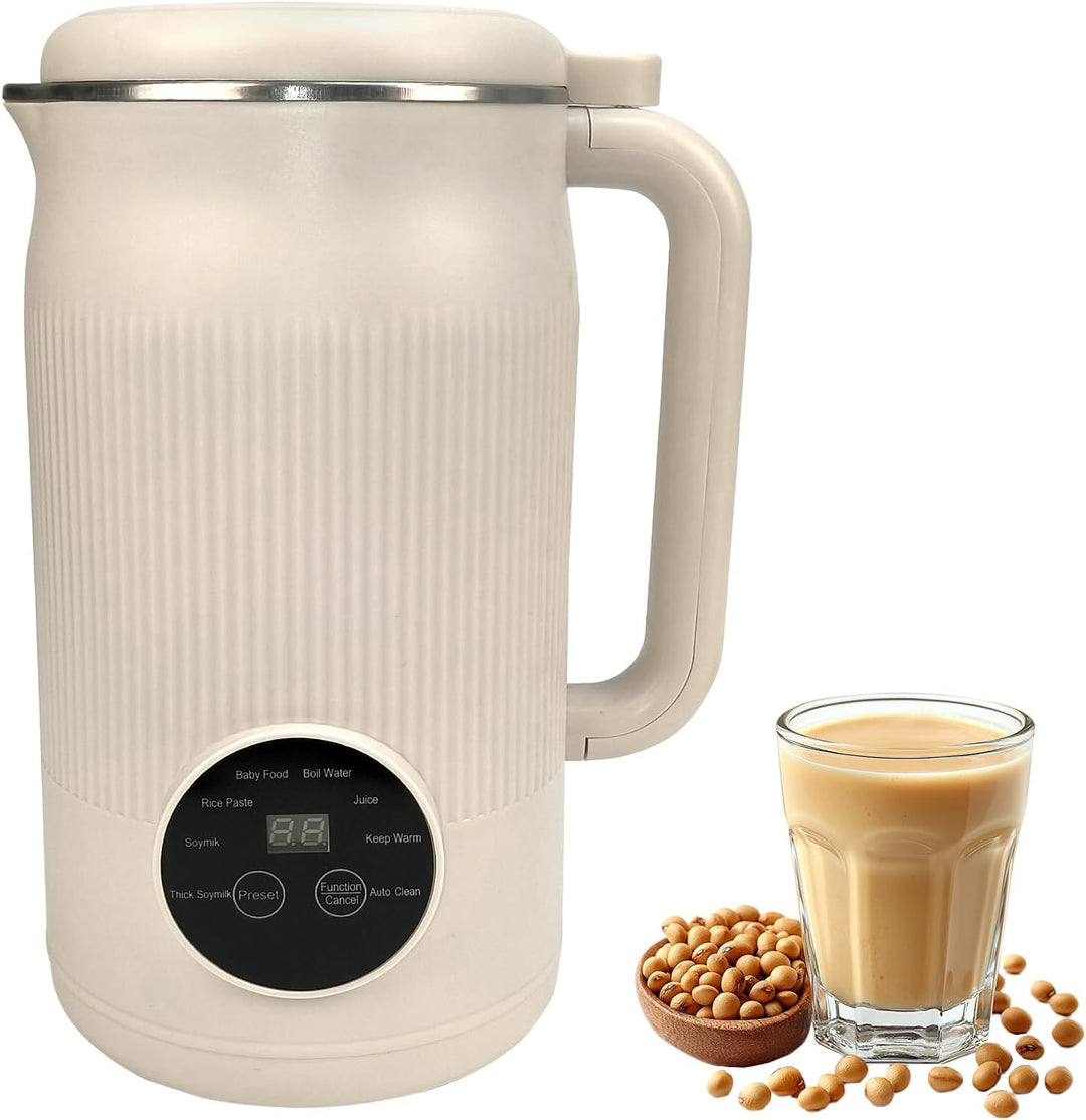 Sojamilch Hersteller 1200ml, Nussmilchmaschine 8 Modi, Automatische Mandelmilchmaschine mit Verzöger