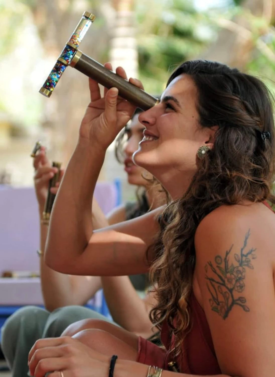 JP GAMES LTD Handgefertigtes Öl-Kaleidoskop aus Messing, hergestellt in Israel von Roy Cohen