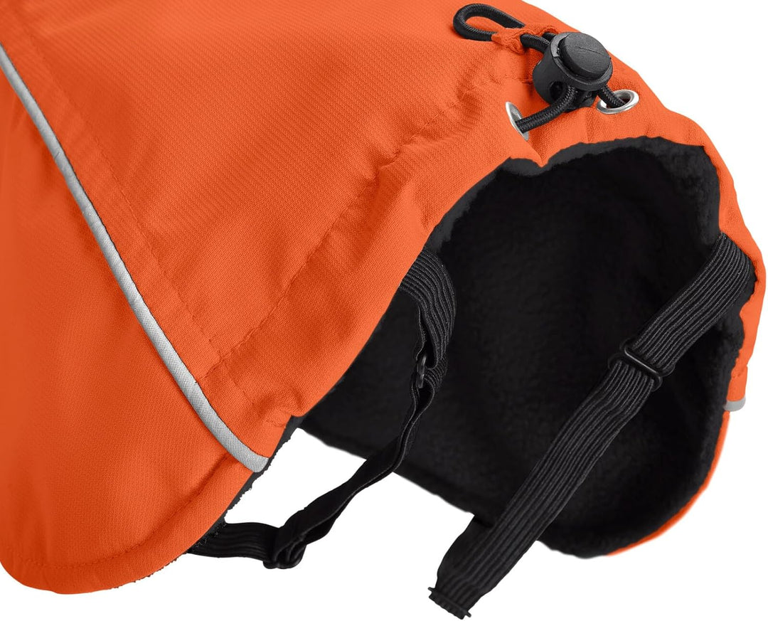 HUNTER Hundemantel NORDBY, Farbe: orange, wasserabweisend, warm gefüttert, reflektierend, ideal für