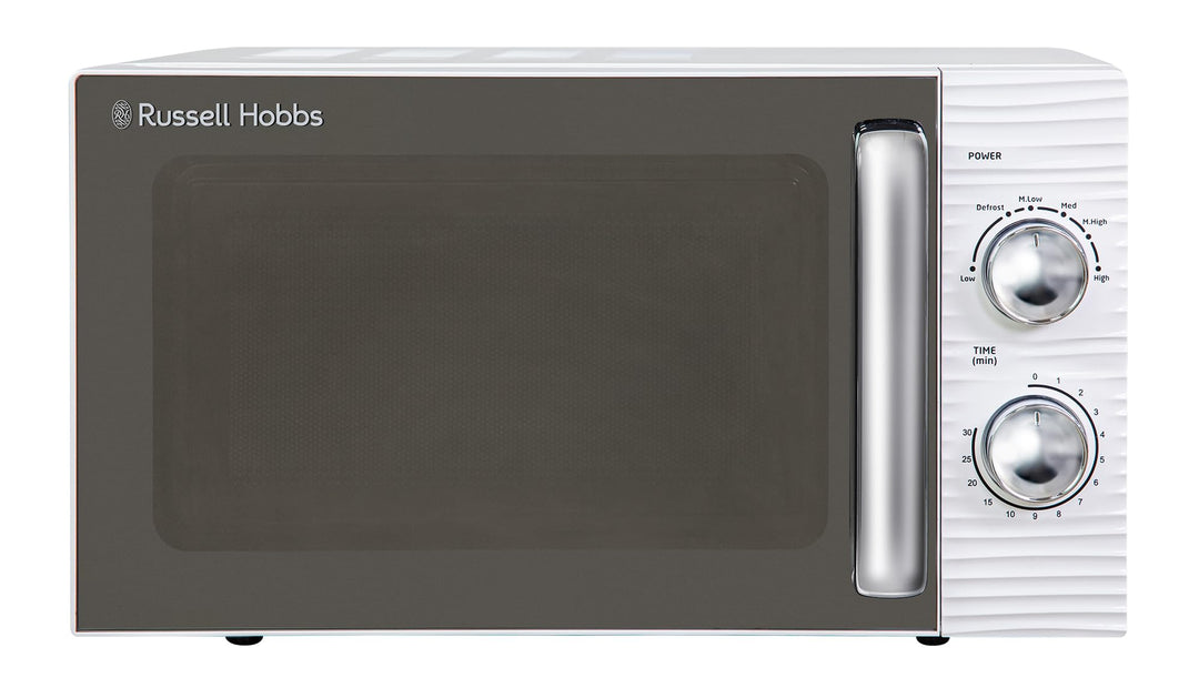 Russell Hobbs RHM1731 Inspire Solo Mikrowelle, 17 Liter, 700W, Weiss, mit 5 Leistungsstufen, Timer,