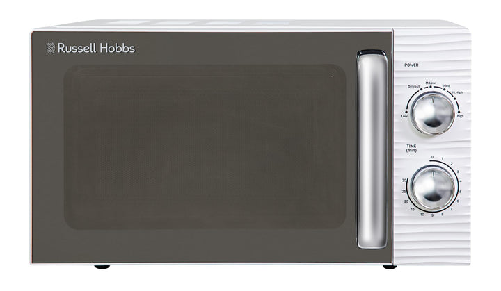 Russell Hobbs RHM1731 Inspire Solo Mikrowelle, 17 Liter, 700W, Weiss, mit 5 Leistungsstufen, Timer,