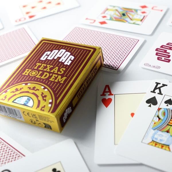 Copag 22540056 - Plastik Poker, rot, Texas Hold'Em, Spielkarten