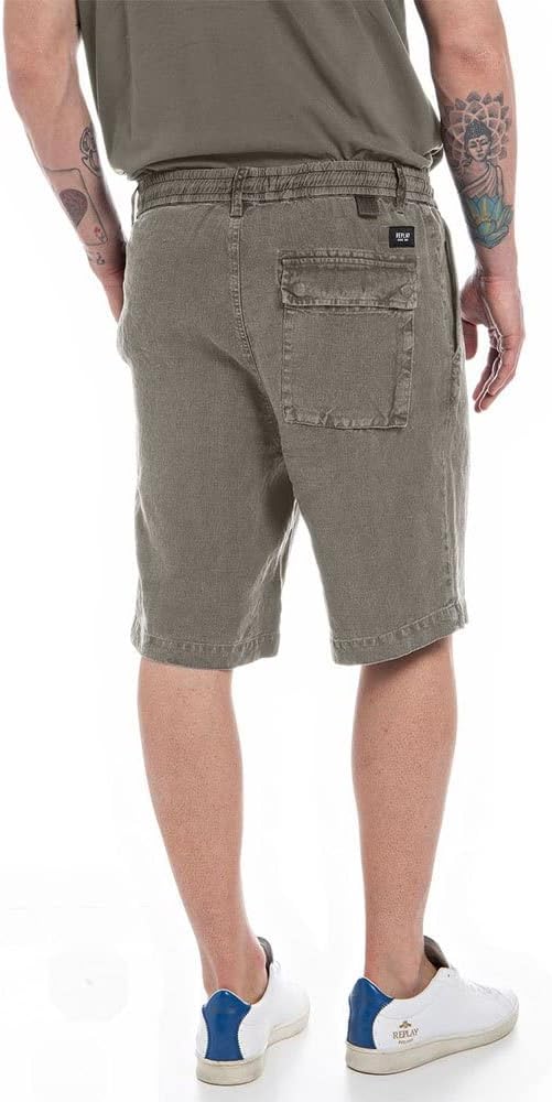 Replay Herren Shorts 33W 121 Dark Mud, 33W 121 Dark Mud