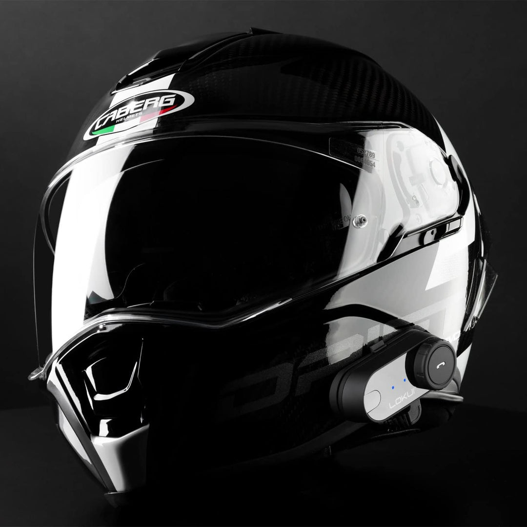 K30 Intercom Gegensprechanlage, Einzelgerät für Motorradhelme, 800m Reichweite, Radio, Farbe: schwar