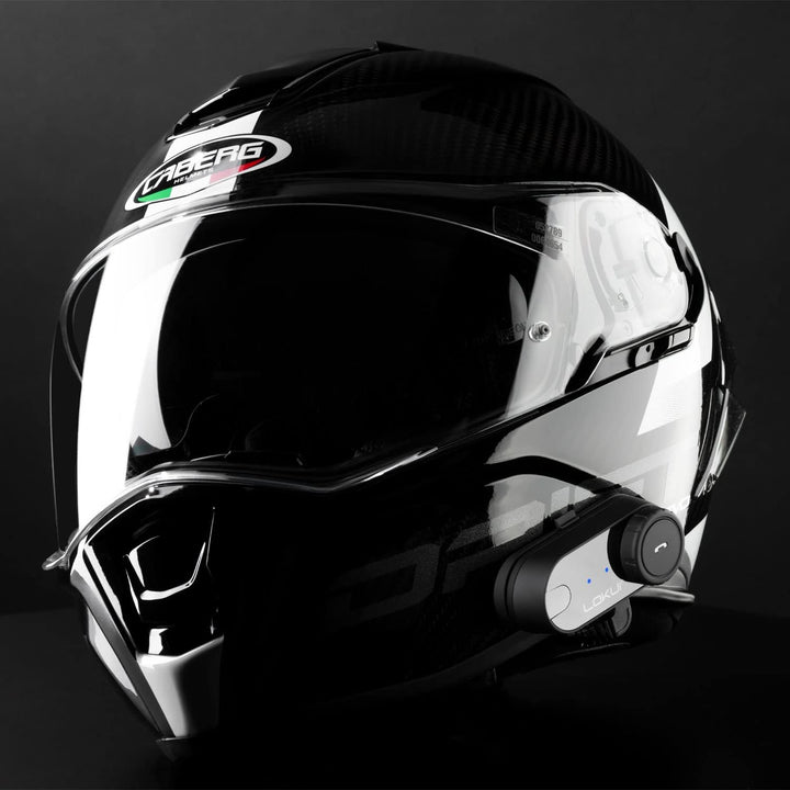 K30 Intercom Gegensprechanlage, Einzelgerät für Motorradhelme, 800m Reichweite, Radio, Farbe: schwar