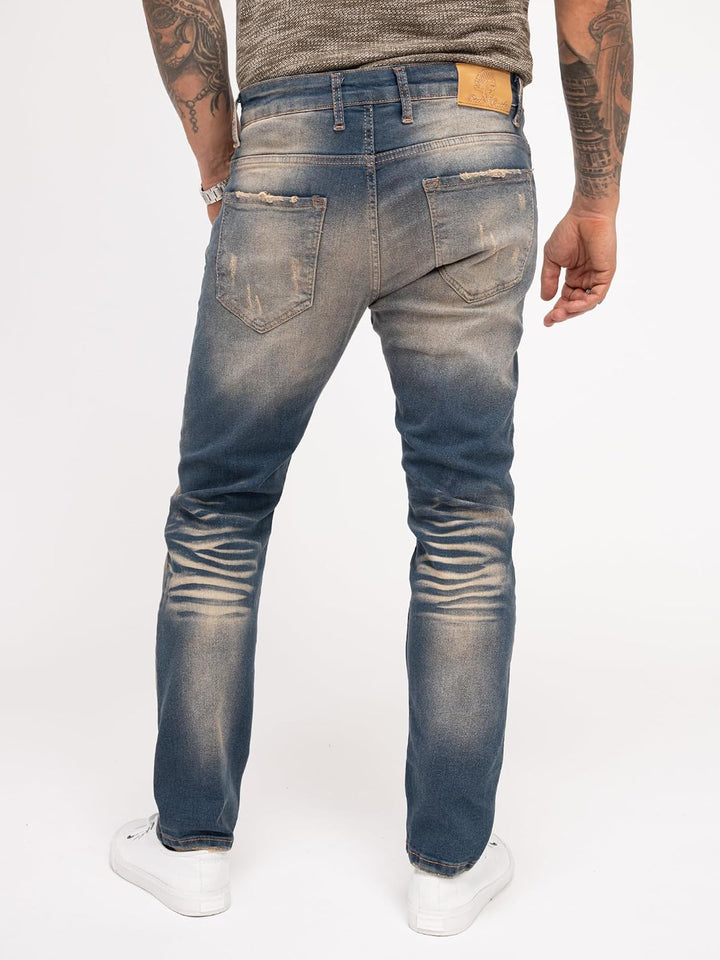 Rock Creek Herren Jeans Hose Denim Stretch Regular Fit Jeanshose Stonewashed W29-W44 36W / 30L Rc-31