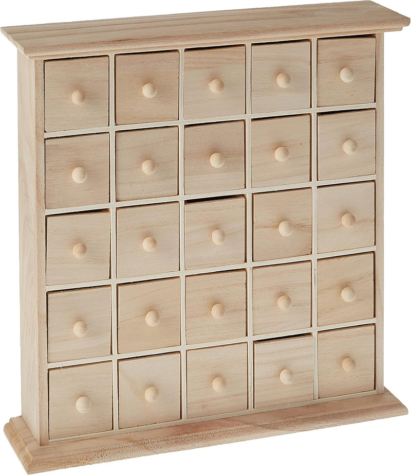 Artemio Holztruhe mit 25 Schubladen, Beige