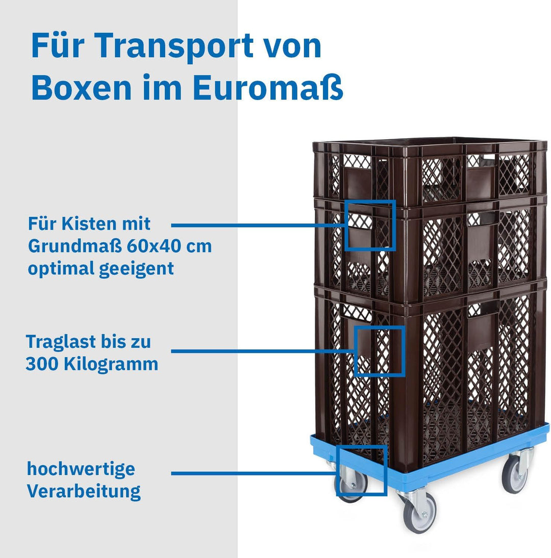DIE BOX FABRIK 4er SET Bäckerkisten 600x400x150mm, Bäckerkiste, Brotkiste, Brotkörbe, Brötchenkiste,
