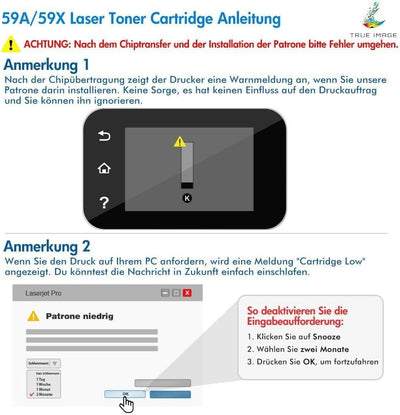 TRUE IMAGE Kompatibel Tonerkartusche als Ersatz für HP 59A CF259A Laserjet Pro M404dn Toner M404dw M