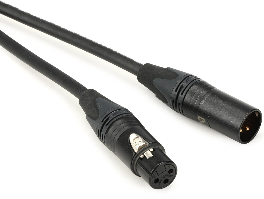 Hosa CMK-005AU, Edge Microphone Cable, Neutrik XLR3F to XLR3M, 5 ft 5 Feet, 5 Feet
