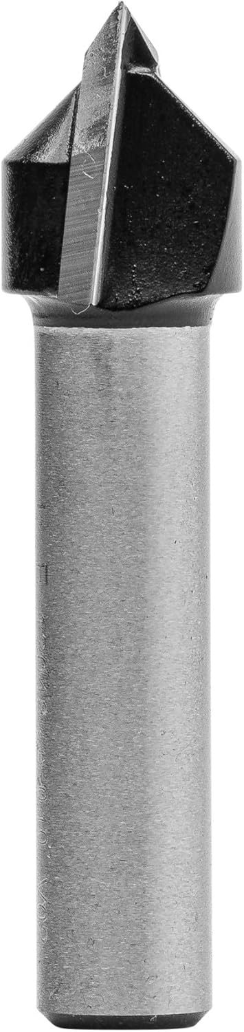 ENT 12048 V-Nutfräser und Schriftenfräser HW, Schaft (S) 8 mm, Durchmesser (D) 12,7 mm, NL 12,7 mm,