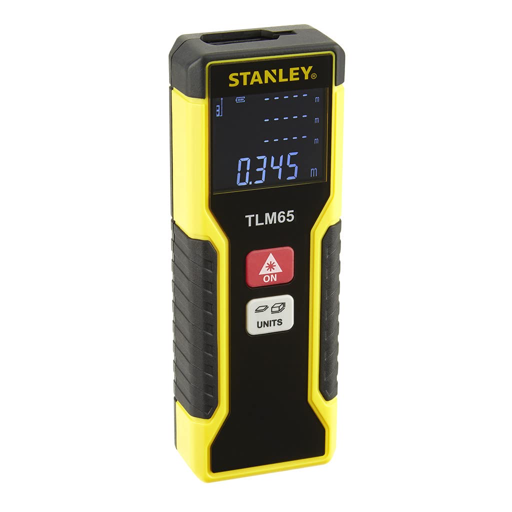 Stanley Laser-Entfernungsmesser TLM65, 20 m Reichweite, Ein-Knopf-Bedienung, automatische Abschaltun