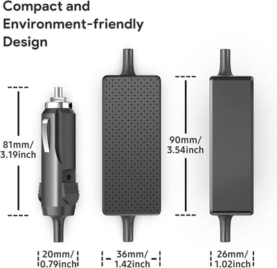 KFD DC 12V-24V KFZ Netzteil Autoladekabel Ladegerät für Resmed S10 Serien Airsense 10 Adapter Air se