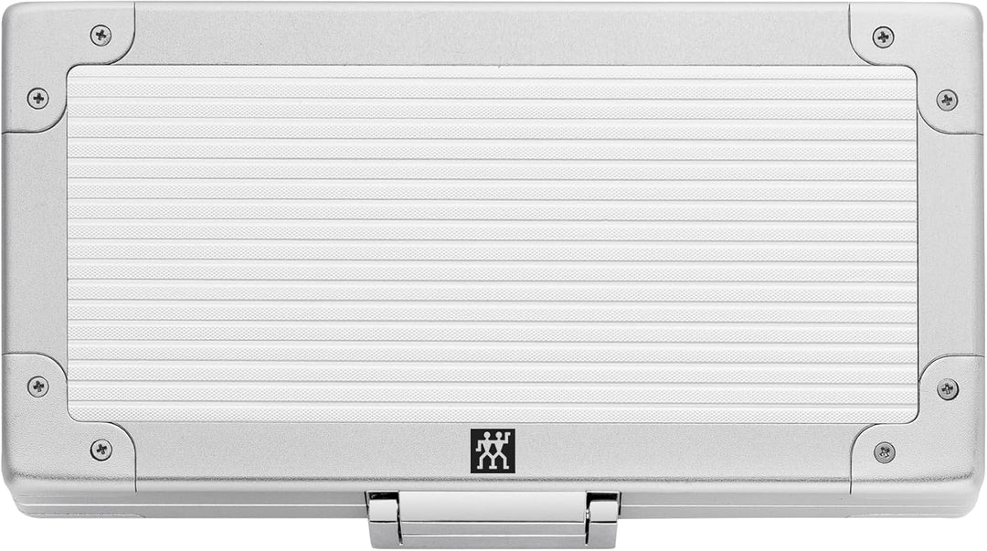 ZWILLING Maniküre Set 5-teilig im Aluminium Case für Nagelpflege und Pediküre, Premium, Schwarzes Sa