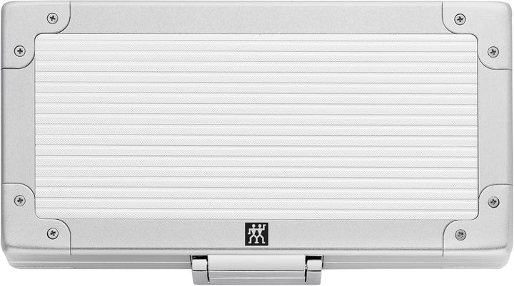 ZWILLING Maniküre Set 5-teilig im Aluminium Case für Nagelpflege und Pediküre, Premium, Schwarzes Sa