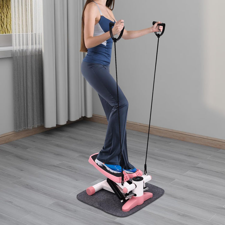 Mini Stepper für Zuhause mit Widerstandsbändern, hydraulisches Antriebssystem, verstellbare Training