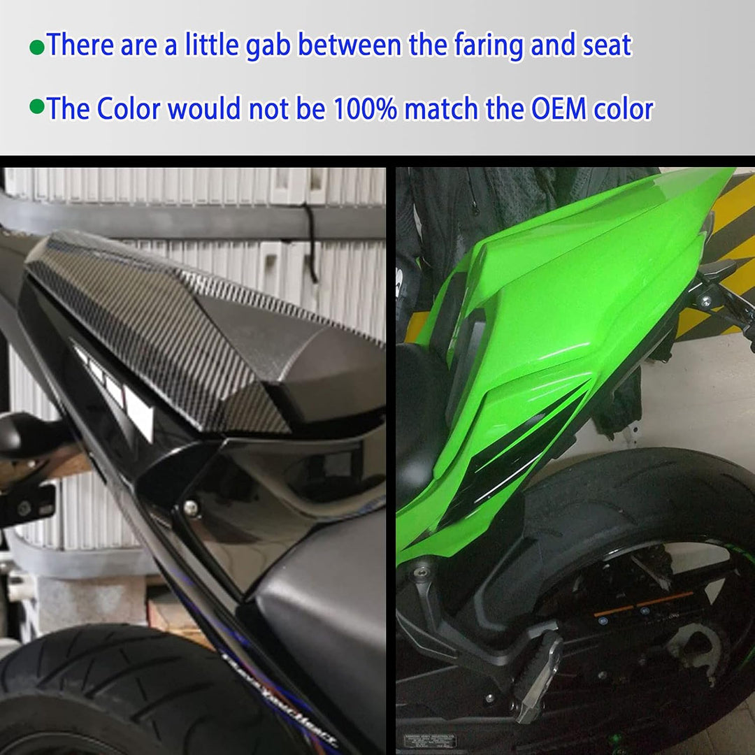 Replacement for Ninja650 Z650 Sitz Abdeckung Hinten Sozius Harte Solo Sitz Gugel Buckel für Ninja 65