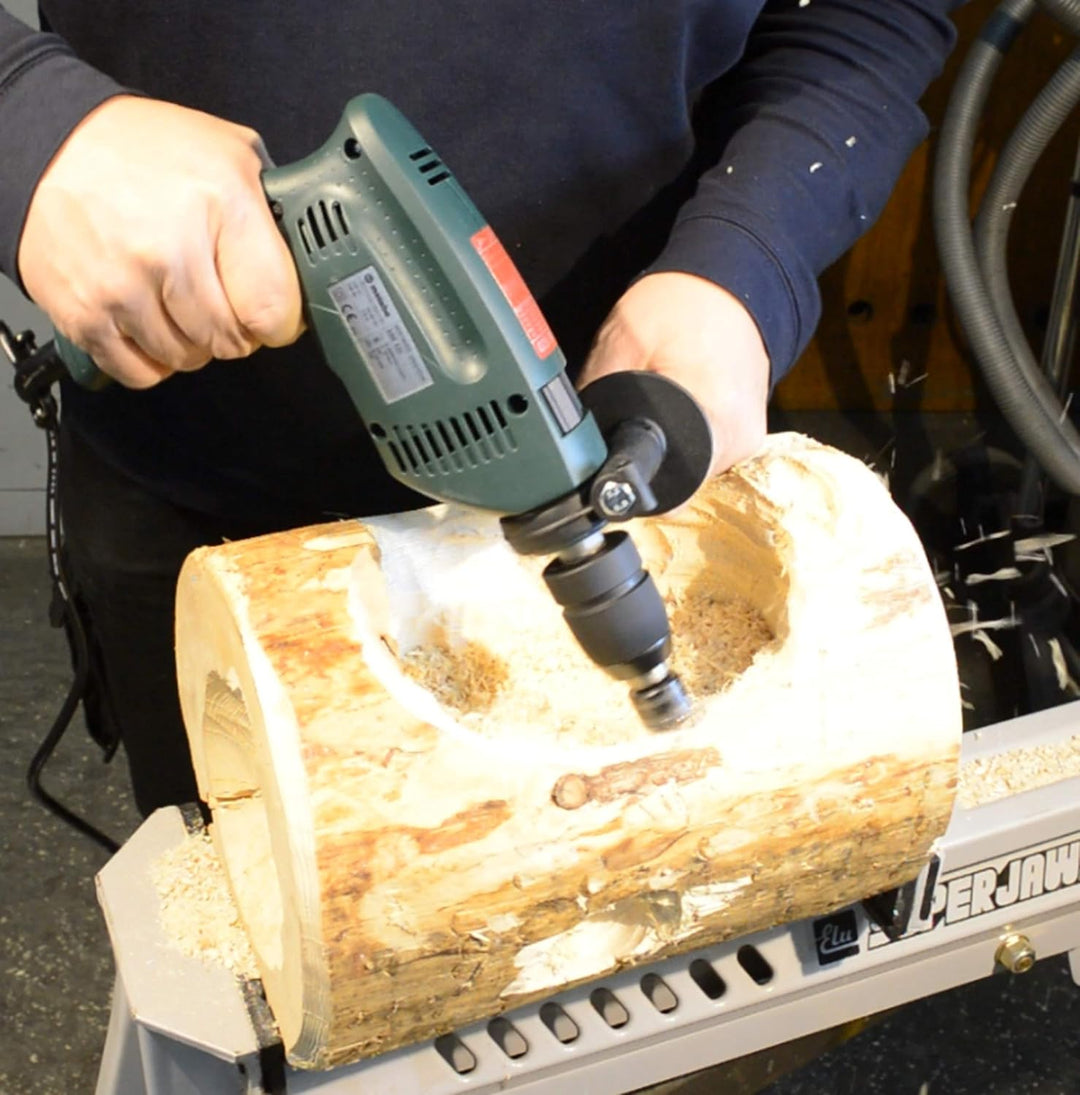 Kaindl Multi-Carver Fräsaufsatz für Holz – 10 mm Schaft mit auswechselbarer HW-Wendeplatte Ø10 mm, g