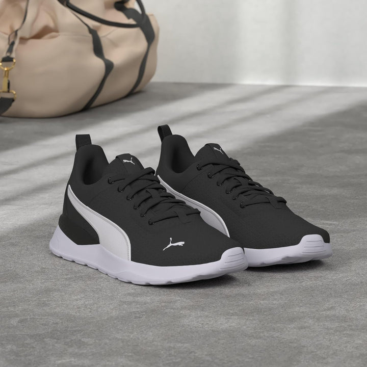 PUMA Unisex Anzarun Lite Sneaker 40.5 EU Puma Black Puma White, 40.5 EU Puma Black Puma White