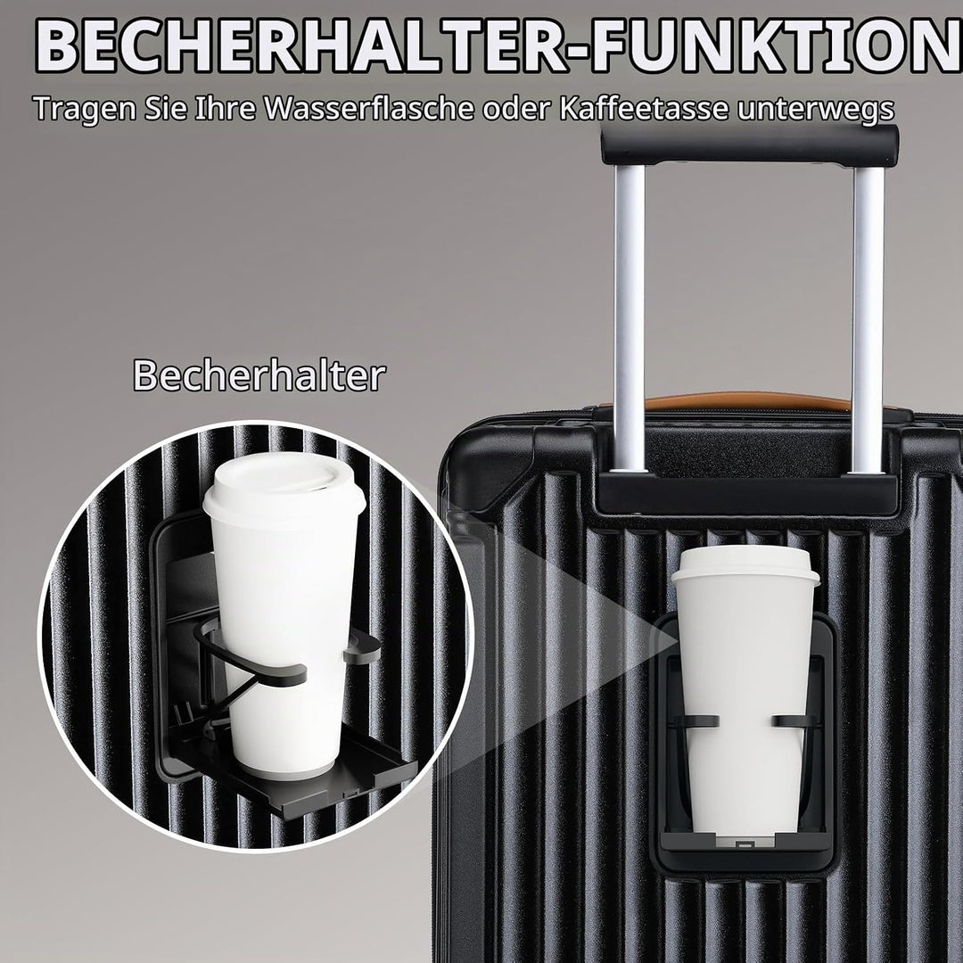 Joyway Koffer Reisekoffer von ABS Hartschalen Erweiterbar Trolley Kofferset mit TSA Schloss und 4 Ro