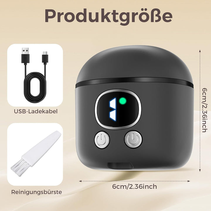 Elektrischer Nagelknipser, USB-wiederaufladbarer automatischer Nageltrimmer und Poliermaschine mit L