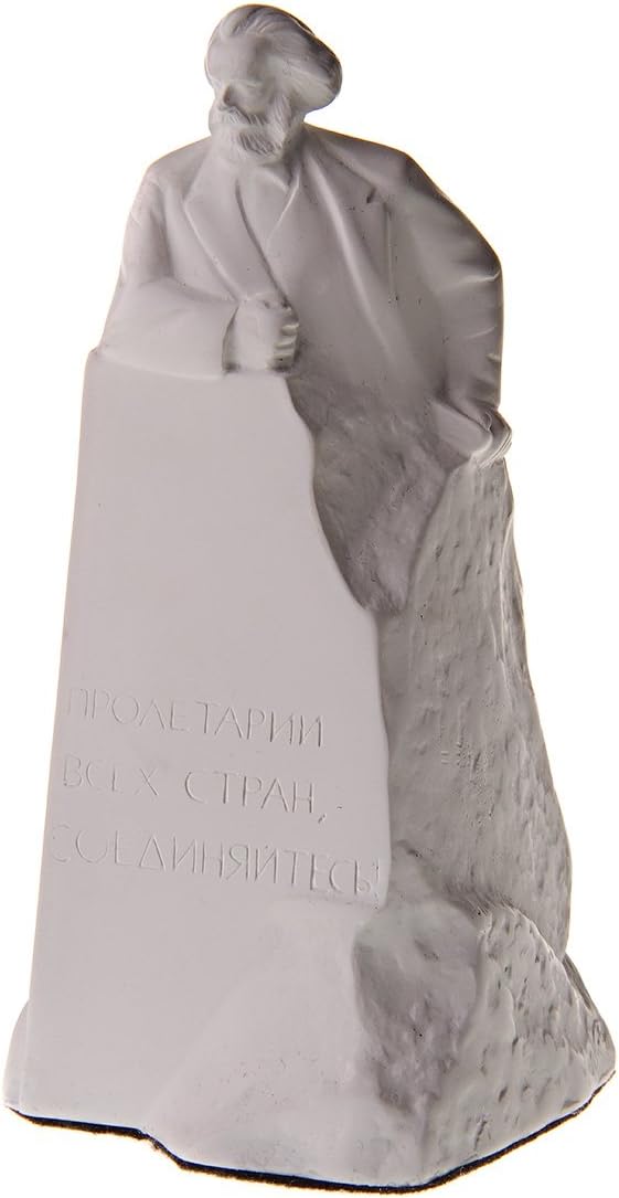 danila-souvenirs Deutscher Philosoph Sozialist Karl Marx marmor Büste Statue Skulptur 14,5 cm