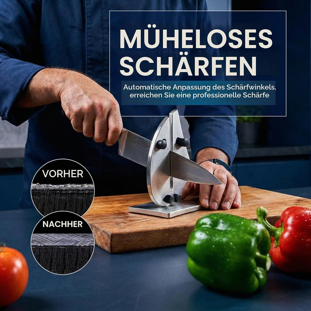 VN3 Professioneller Messerschärfer | 3-Aktions-stromlinienförmiges Segelboot-Design für müheloses Me