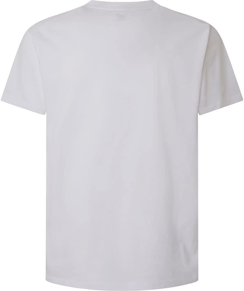 Pepe Jeans Herren David Tee T-Shirt XXL White (White), XXL White (White)
