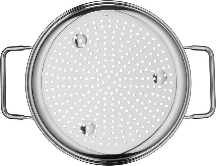 WMF Gemüse-/ Kartoffeldämpfer 20 cm, Dampfgarer Einsatz für Topf, Siebeinsatz für Töpfe, Cromargan E