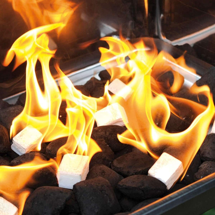 FLAMMBURO 1152 Stück Anzündwürfel Paraffin (12 x 96 Würfel) vom Deutschen Hersteller, Grillanzünder,