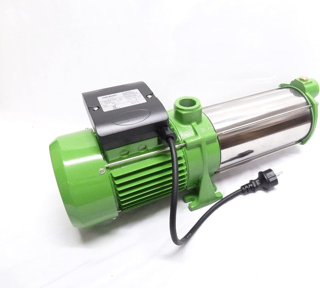 Kreiselpumpe Gartenpumpe Edelstahl 1,5 KW mit Inverter Drehzahl gesteuert 8400 L/h und 8,4 Bar Druck