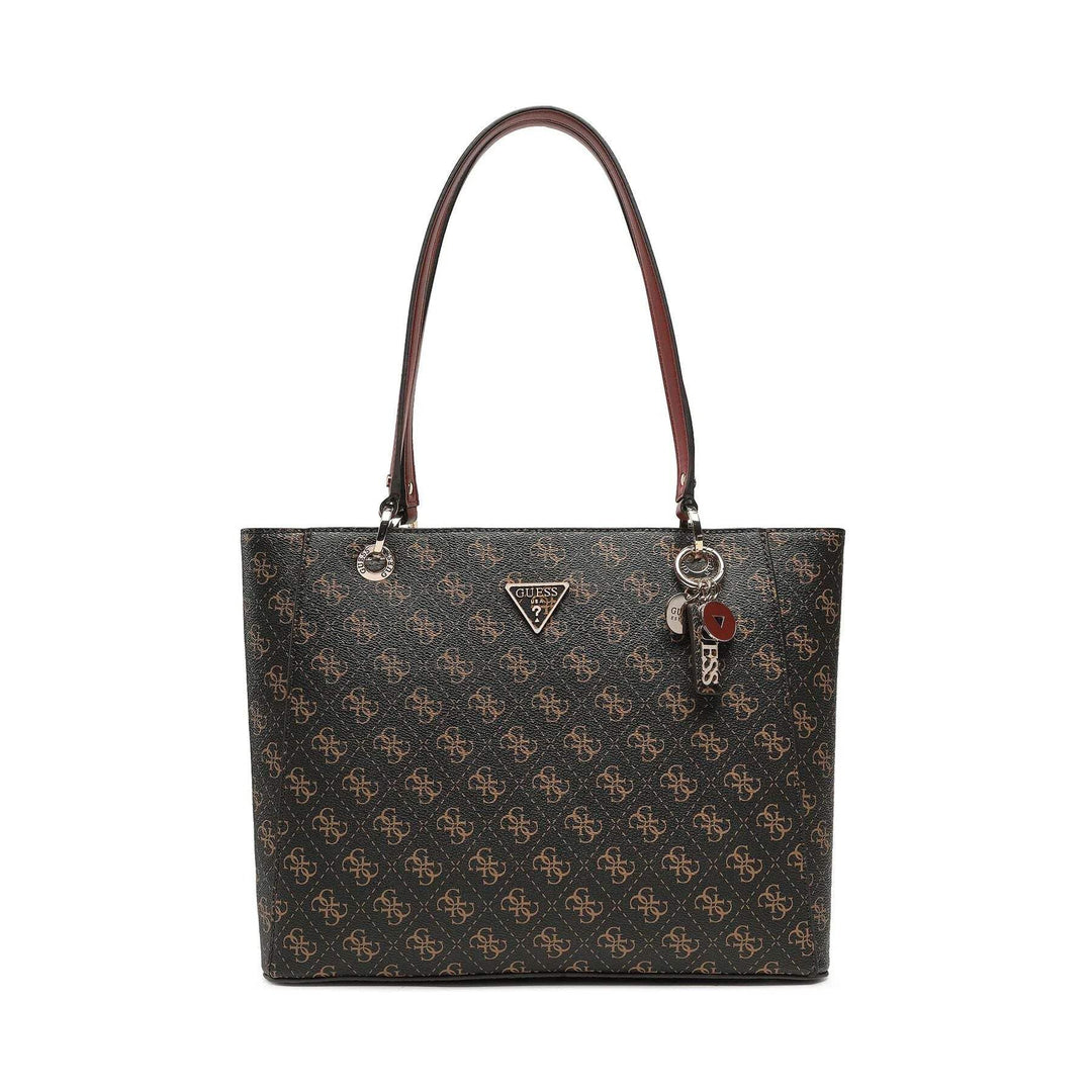 GUESS Damen Noelle Noel Tote Bag Braun, Braun