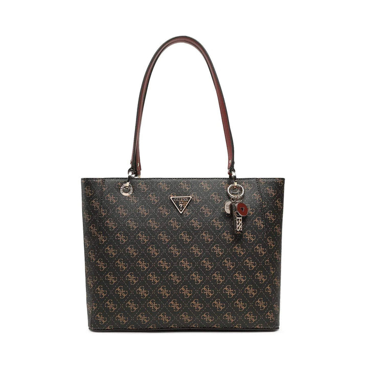 GUESS Damen Noelle Noel Tote Bag Braun, Braun