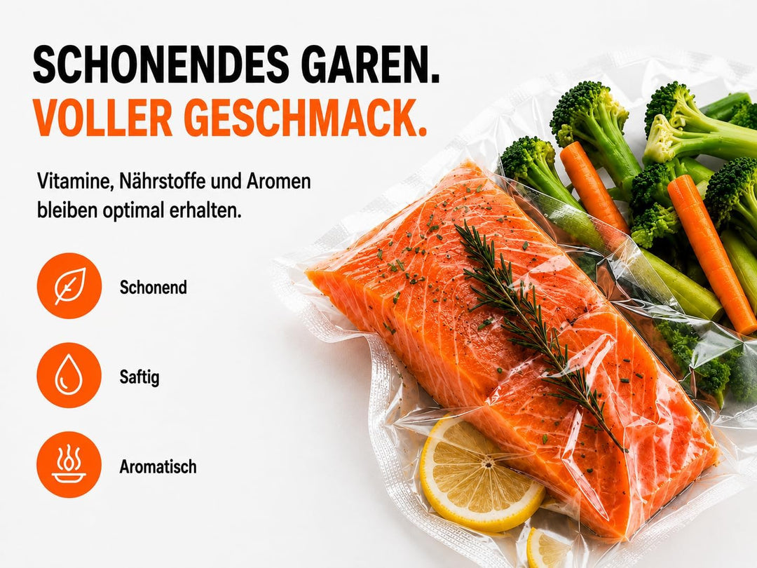 ProfiCook SV-1112 PC-SV 1112 Sous Vide Garer, punktgenaues Garen der Speisen durch elektronische Tem