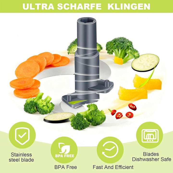 Zwiebelschneider Manuell, Zwiebelschneider mit Seilzug, Multizerkleinerer Manuell, Gemüseschneider H