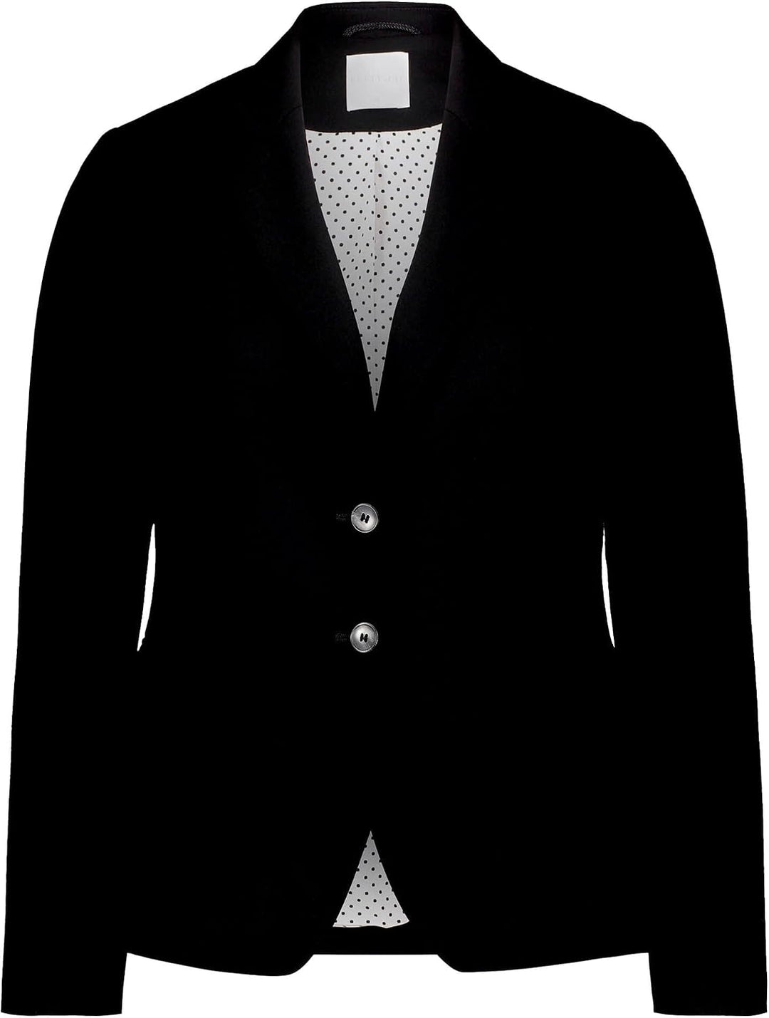 Betty &amp; Co Damen Klassischer Blazer mit Taschen 38 Schwarz, 38 Schwarz