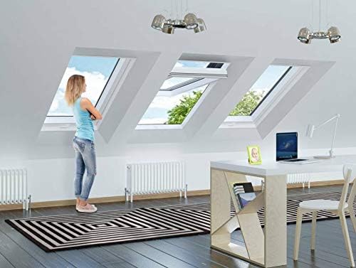 AFG Kunststoff-Dachfenster „SKYLIGHT“ Braun mit Eindeckrahmen mit Rolloaktion (Eindeckrahmen flach,