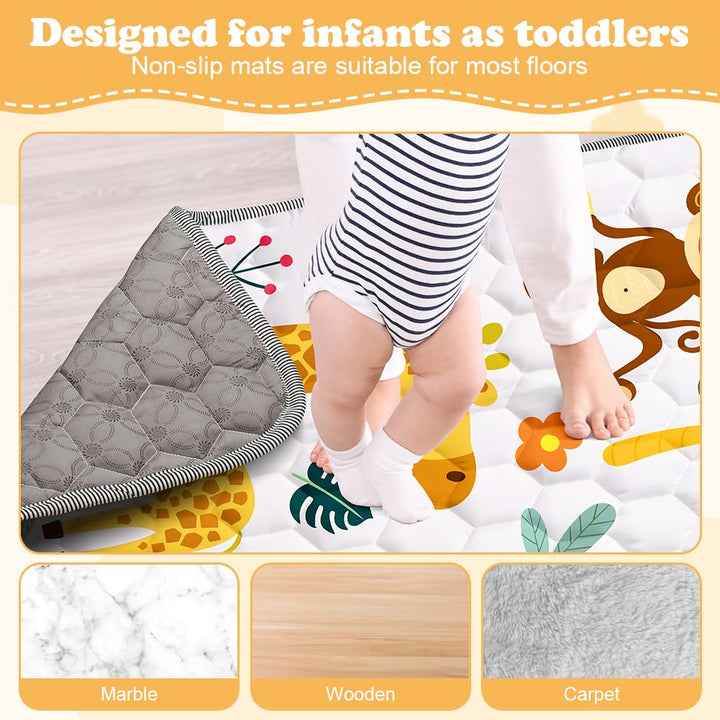 Aolso Baby Spielmatte, Baby Krabbelmatte, Faltbare Spielmatte, Krabbeldecke, Kleinkind Aktivität-Spi