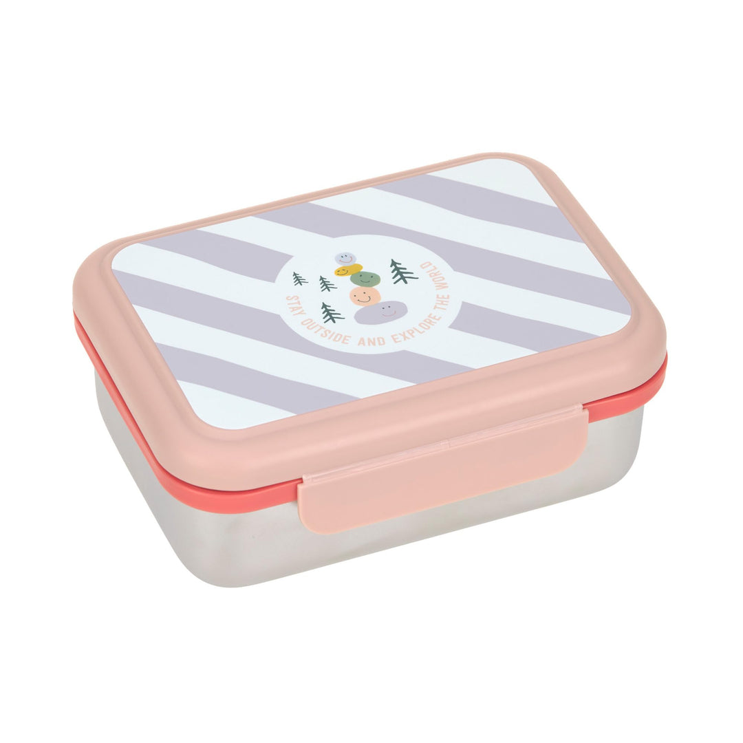 LÄSSIG Kinder Brotdose Edelstahl Lunchbox Frühstücksbox Nachhaltig Kindergarten Schule/Lunchbox Stai
