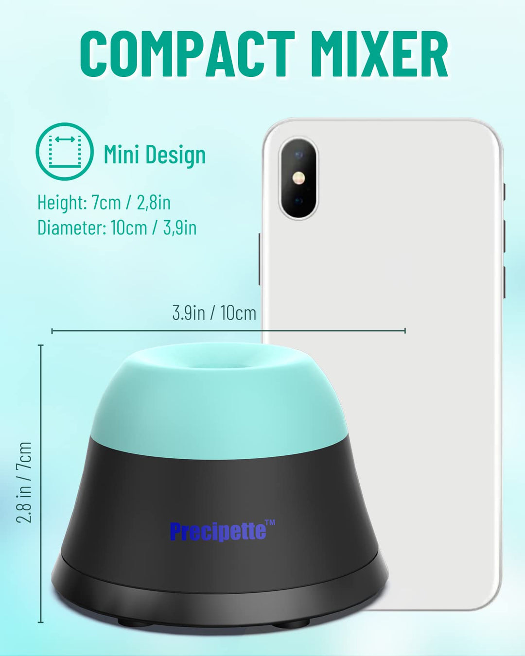 Mini Vortex Mixer Schüttler 3000rpm Mischer Paint Shaker 3000 U/min Farbmischer Vortex Shaker Farbsc
