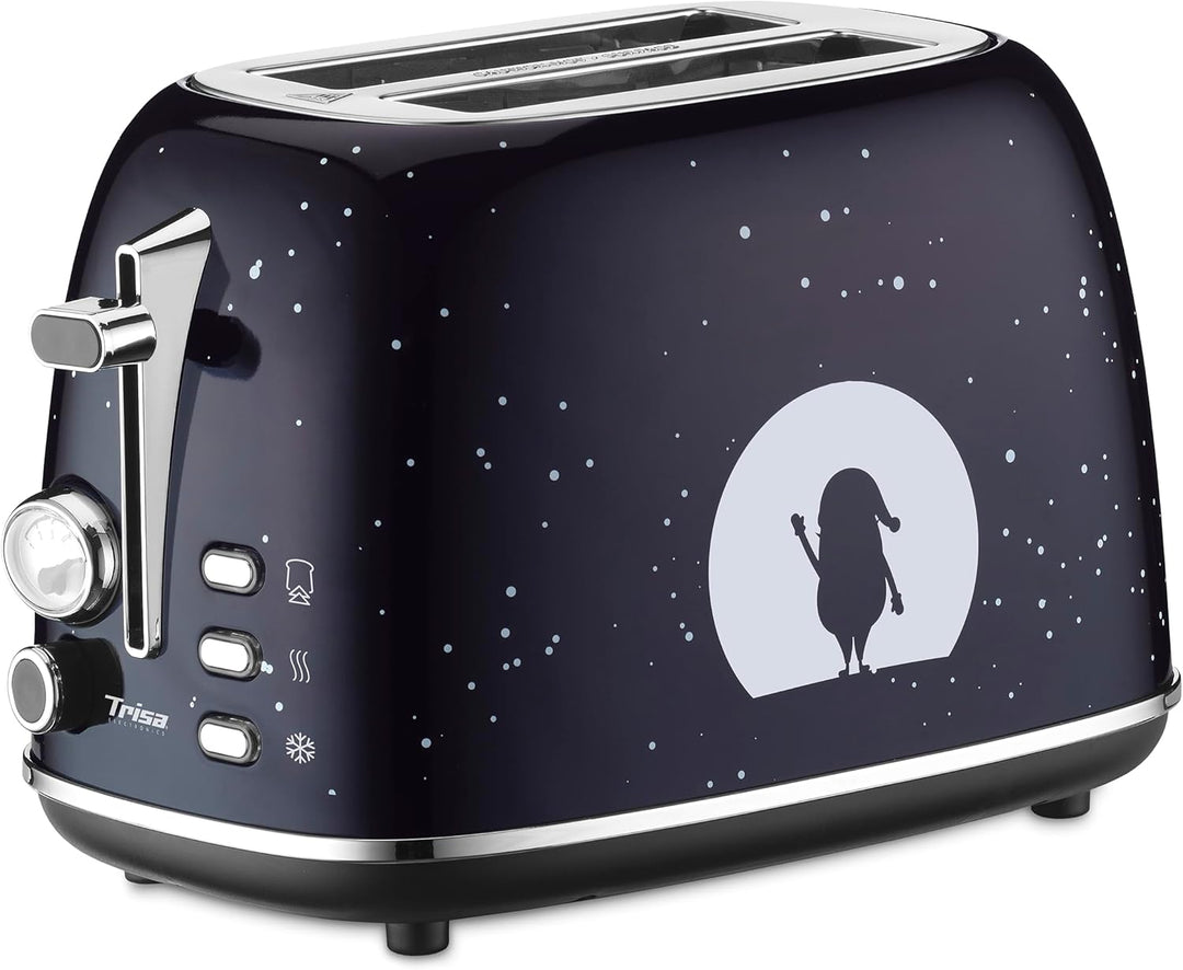 Trisa 2-Scheiben Toaster X-Mas Night – Urban Design Toaster mit Graffiti, 6 Bräunungsstufen, Auftau-