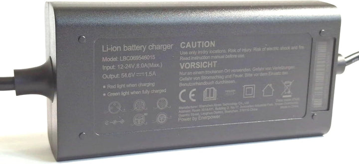 Enerpower DC-DC Kfz Ladegerät 12V-24V Li-Ion auf 54,6V (48V Li-Ion) für Kaabo Skywalker, Mantis/ePF-
