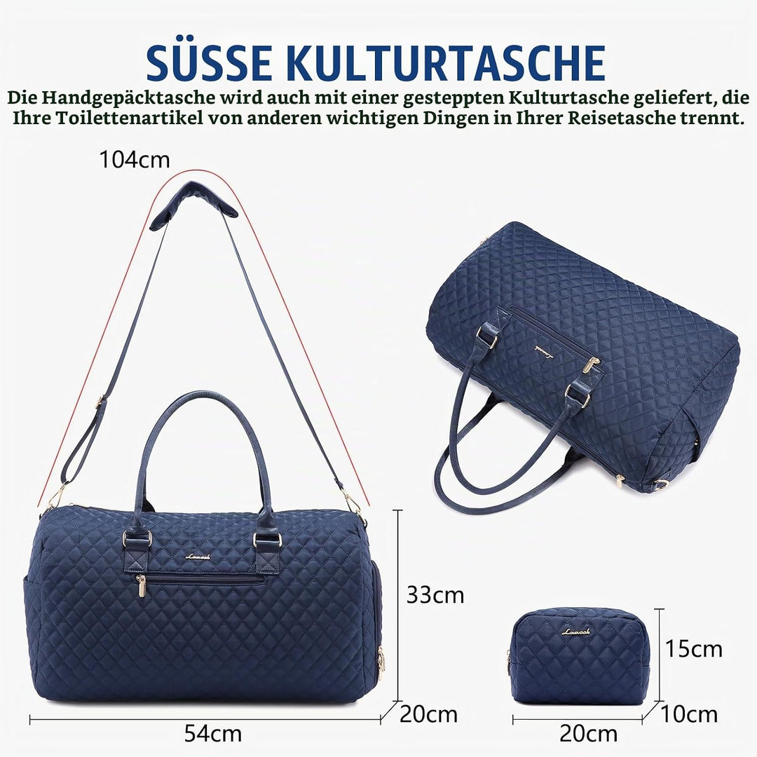LOVEVOOK Sporttasche Reisetasche Damen, Weekender Travel Kliniktasche Geburt mit Kulturtasche, Schuh